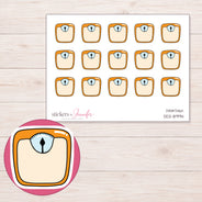 DDZ-8994 planner sticker sheet with enlarged sticker detail