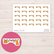 DDZ-8998 planner sticker sheet with enlarged sticker detail
