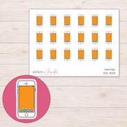 DDZ-9005 planner sticker sheet with enlarged sticker detail