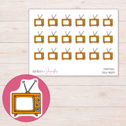DDZ-9009 planner sticker sheet with enlarged sticker detail