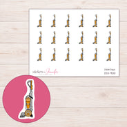 DDZ-9010 planner sticker sheet with enlarged sticker detail