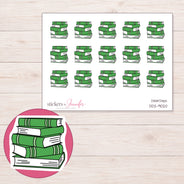 DDZ-9020 planner sticker sheet with enlarged sticker detail