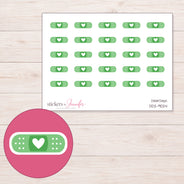 DDZ-9024 planner sticker sheet with enlarged sticker detail