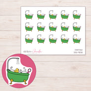 DDZ-9030 planner sticker sheet with enlarged sticker detail