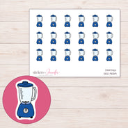 DDZ-9039 planner sticker sheet with enlarged sticker detail