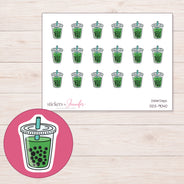 DDZ-9040 planner sticker sheet with enlarged sticker detail