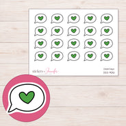 DDZ-9051 planner sticker sheet with enlarged sticker detail