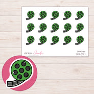 DDZ-9057 planner sticker sheet with enlarged sticker detail