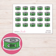 DDZ-9059 planner sticker sheet with enlarged sticker detail
