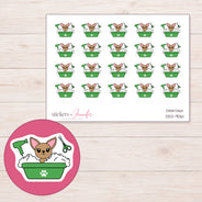 DDZ-9061 planner sticker sheet with enlarged sticker detail