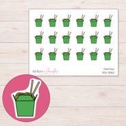 DDZ-9062 planner sticker sheet with enlarged sticker detail