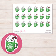 DDZ-9063 planner sticker sheet with enlarged sticker detail