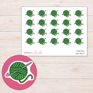 DDZ-9077 planner sticker sheet with enlarged sticker detail