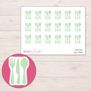 DDZ-9083 planner sticker sheet with enlarged sticker detail