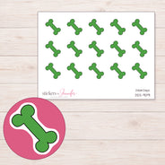 DDZ-9091 planner sticker sheet with enlarged sticker detail