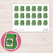 DDZ-9092 planner sticker sheet with enlarged sticker detail