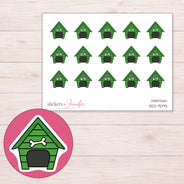 DDZ-9093 planner sticker sheet with enlarged sticker detail