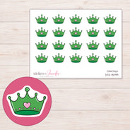 DDZ-9099 planner sticker sheet with enlarged sticker detail
