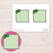 DDZ-9109 planner sticker sheet with enlarged sticker detail
