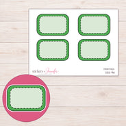 DDZ-9111 planner sticker sheet with enlarged sticker detail
