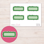 DDZ-9119 planner sticker sheet with enlarged sticker detail