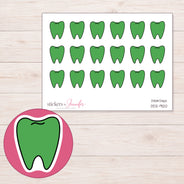 DDZ-9120 planner sticker sheet with enlarged sticker detail