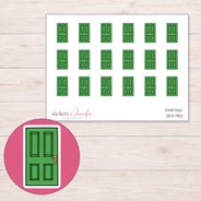 DDZ-9121 planner sticker sheet with enlarged sticker detail