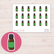 DDZ-9124 planner sticker sheet with enlarged sticker detail