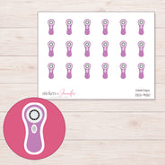 DDZ-9130 planner sticker sheet with enlarged sticker detail