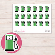 DDZ-9143 planner sticker sheet with enlarged sticker detail