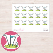 DDZ-9145 planner sticker sheet with enlarged sticker detail