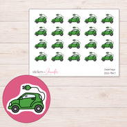 DDZ-9147 planner sticker sheet with enlarged sticker detail