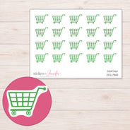 DDZ-9148 planner sticker sheet with enlarged sticker detail