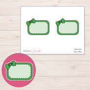 DDZ-9154 planner sticker sheet with enlarged sticker detail