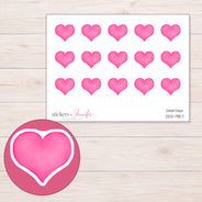 DDZ-9157 planner sticker sheet with enlarged sticker detail