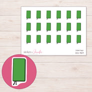 DDZ-9159 planner sticker sheet with enlarged sticker detail