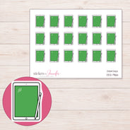 DDZ-9166 planner sticker sheet with enlarged sticker detail