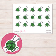 DDZ-9170 planner sticker sheet with enlarged sticker detail
