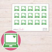 DDZ-9174 planner sticker sheet with enlarged sticker detail