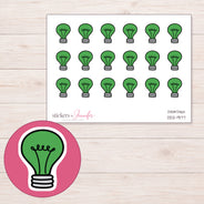 DDZ-9177 planner sticker sheet with enlarged sticker detail