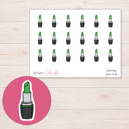 DDZ-9178 planner sticker sheet with enlarged sticker detail