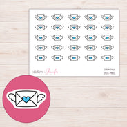 DDZ-9182 planner sticker sheet with enlarged sticker detail