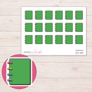 DDZ-9187 planner sticker sheet with enlarged sticker detail