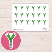 DDZ-9200 planner sticker sheet with enlarged sticker detail