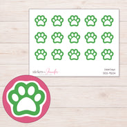 DDZ-9204 planner sticker sheet with enlarged sticker detail