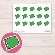 DDZ-9209 planner sticker sheet with enlarged sticker detail