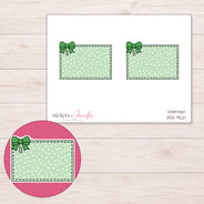 DDZ-9221 planner sticker sheet with enlarged sticker detail
