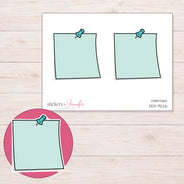 DDZ-9226 planner sticker sheet with enlarged sticker detail