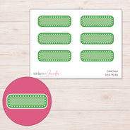 DDZ-9232 planner sticker sheet with enlarged sticker detail