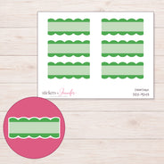 DDZ-9243 planner sticker sheet with enlarged sticker detail